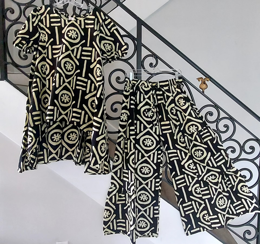 Woman Pant & Blouse Set 7772 - 359