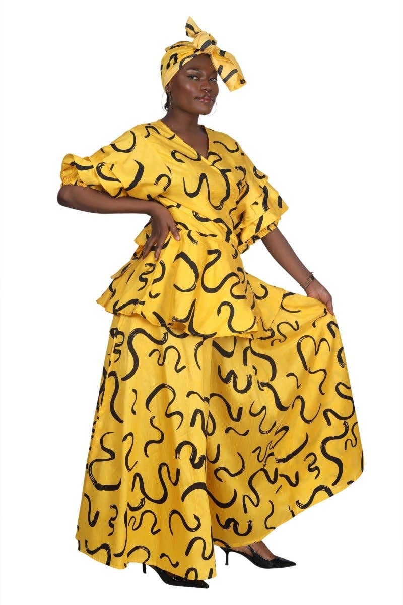 2 Piece Palazzo Set APS-25073-B078