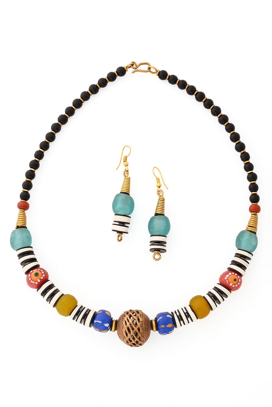 Aqua Trade Bead Bahari Earrings