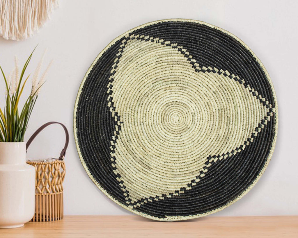 14" Handwoven Journey Bowl for Wall Basket Decor