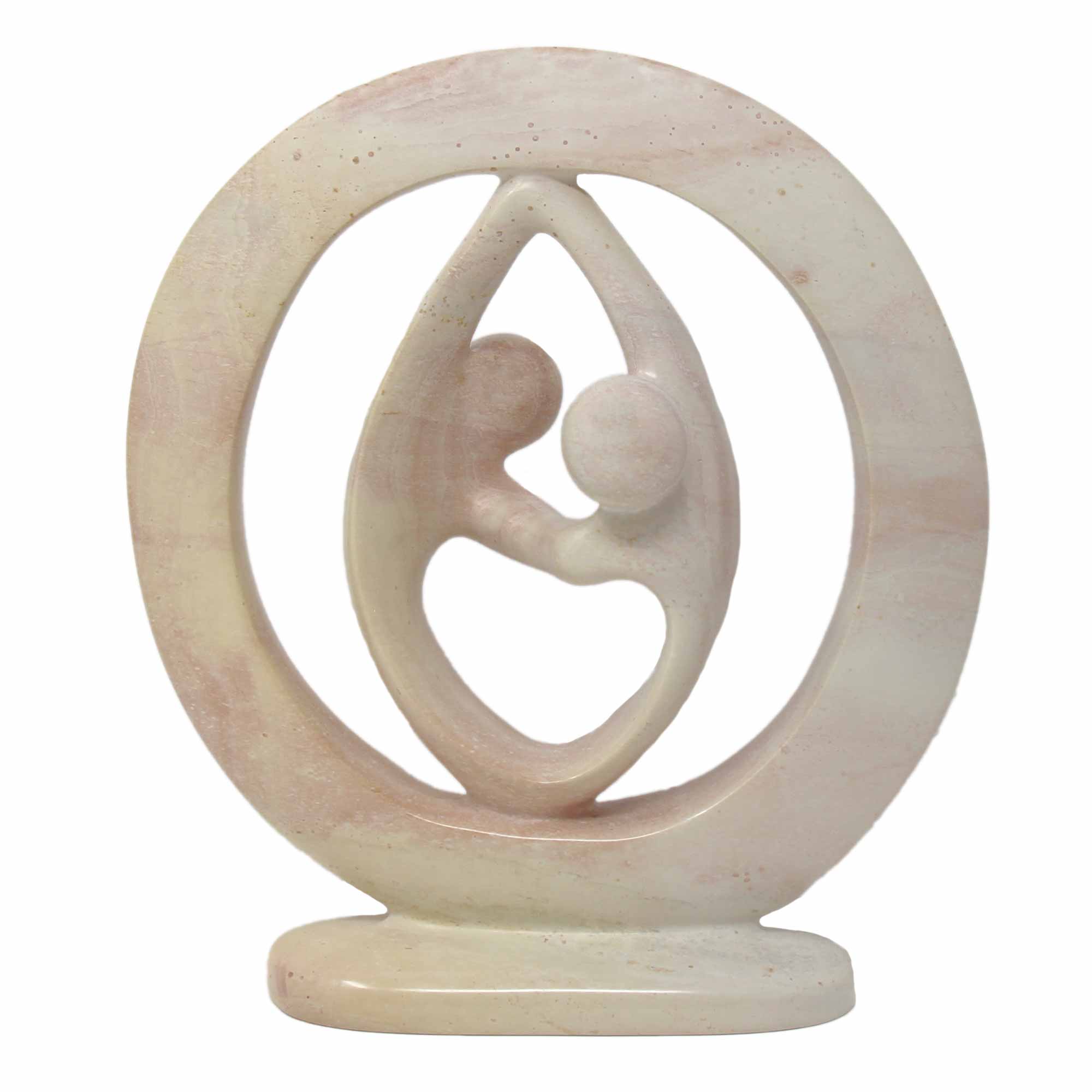 Lover's Embrace Natural Stone Sculpture - 3 SIZES