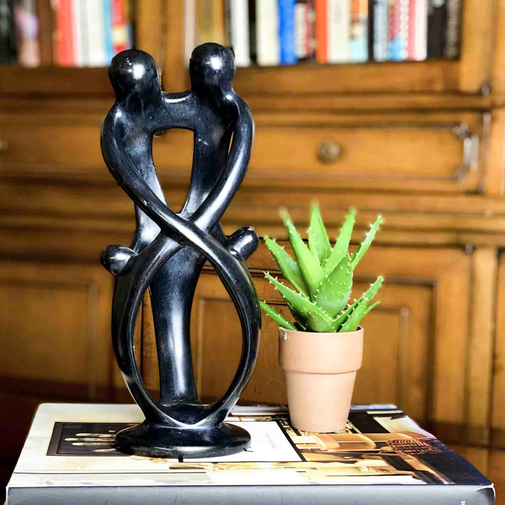 10" Family Soapstone Sculptures - Various Family Configs