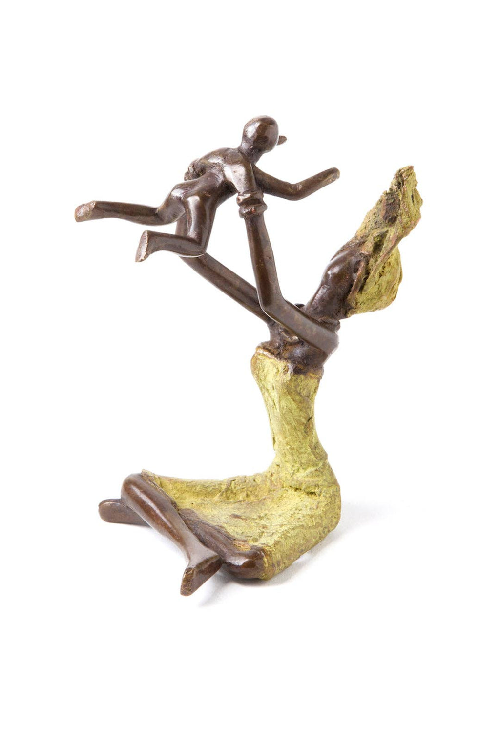 Bronze Playtime Mother & Child Sculpture - Mother's Day Gift