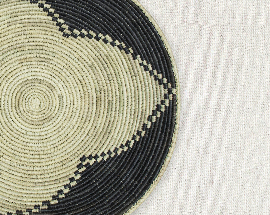 14" Handwoven Journey Bowl for Wall Basket Decor