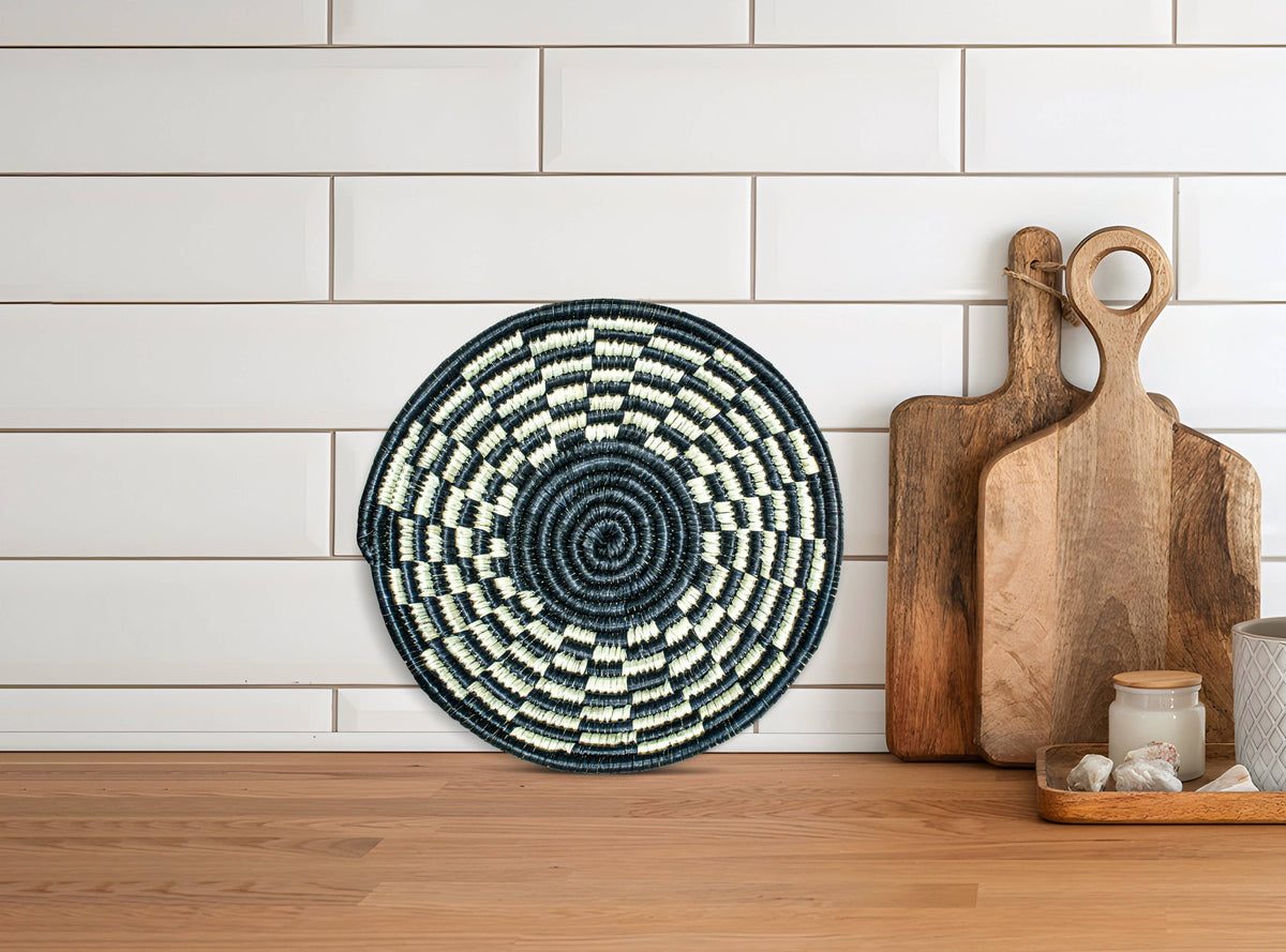 7" Handwoven Bowl Basket - Southwestern Basket