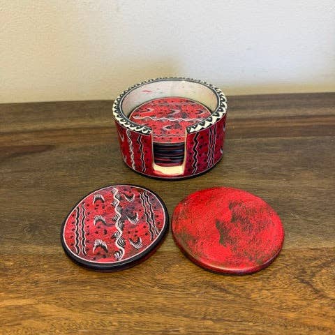 Soapstone Coasters, Set of 6