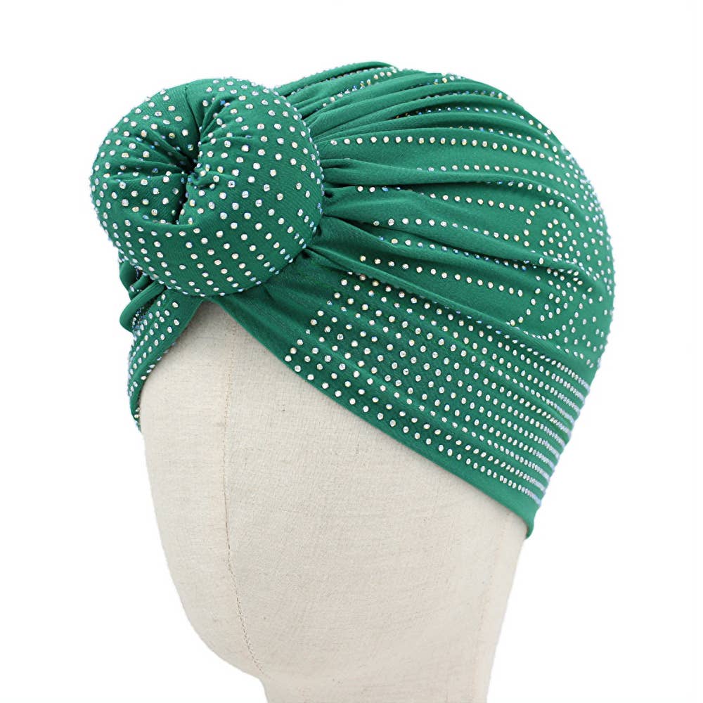 Bling Studded Turban Hair Wrap