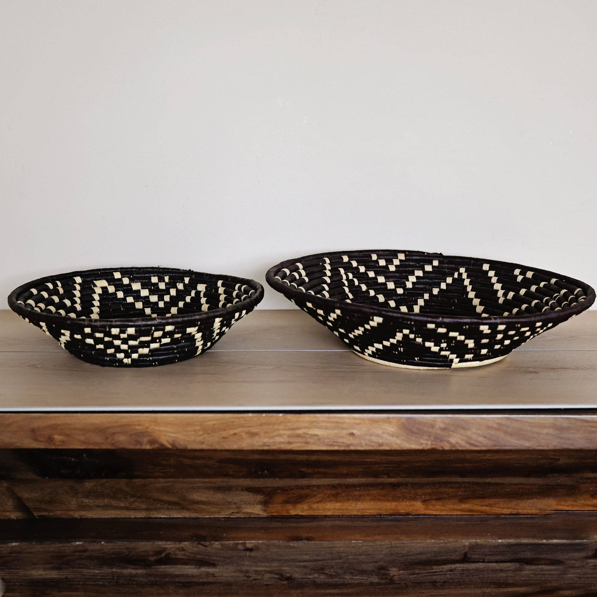 Bukedo and Raffia Bowls - Night Sky