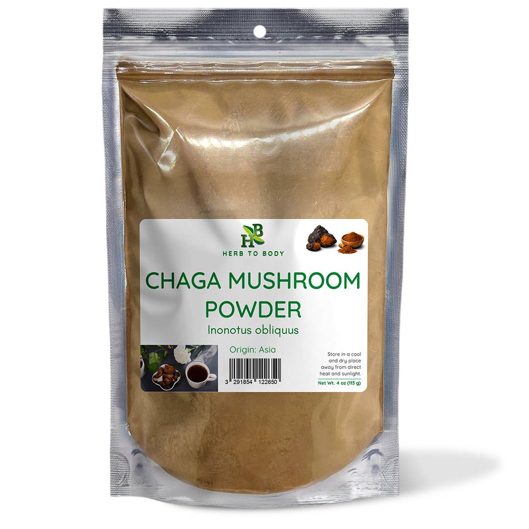 Chaga Mushroom Powder - 4oz | For Daily Wellness