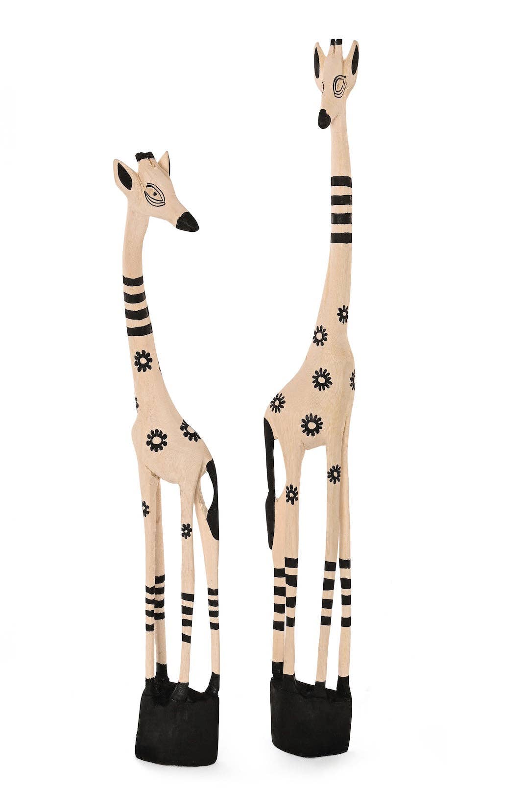 Small Black Daisy Print Jacaranda Giraffe