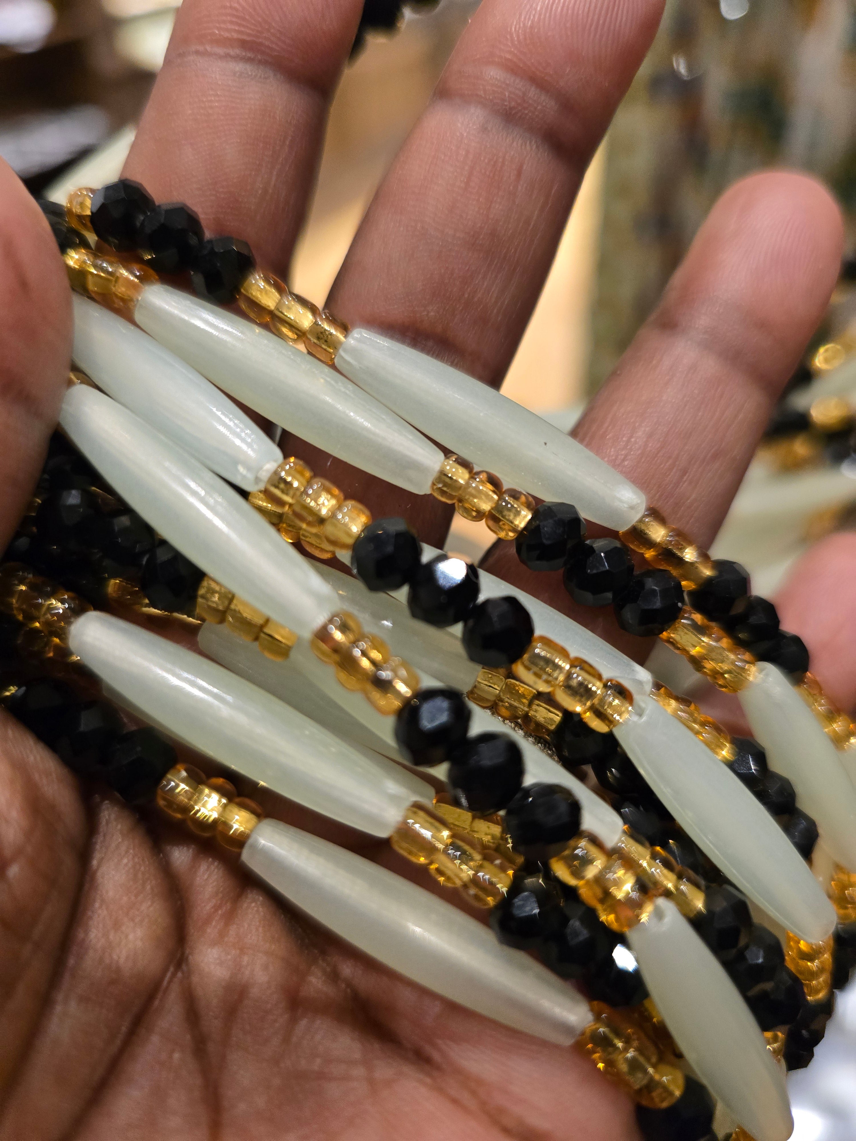 African Waist Beads - Glow In The Dark Collection