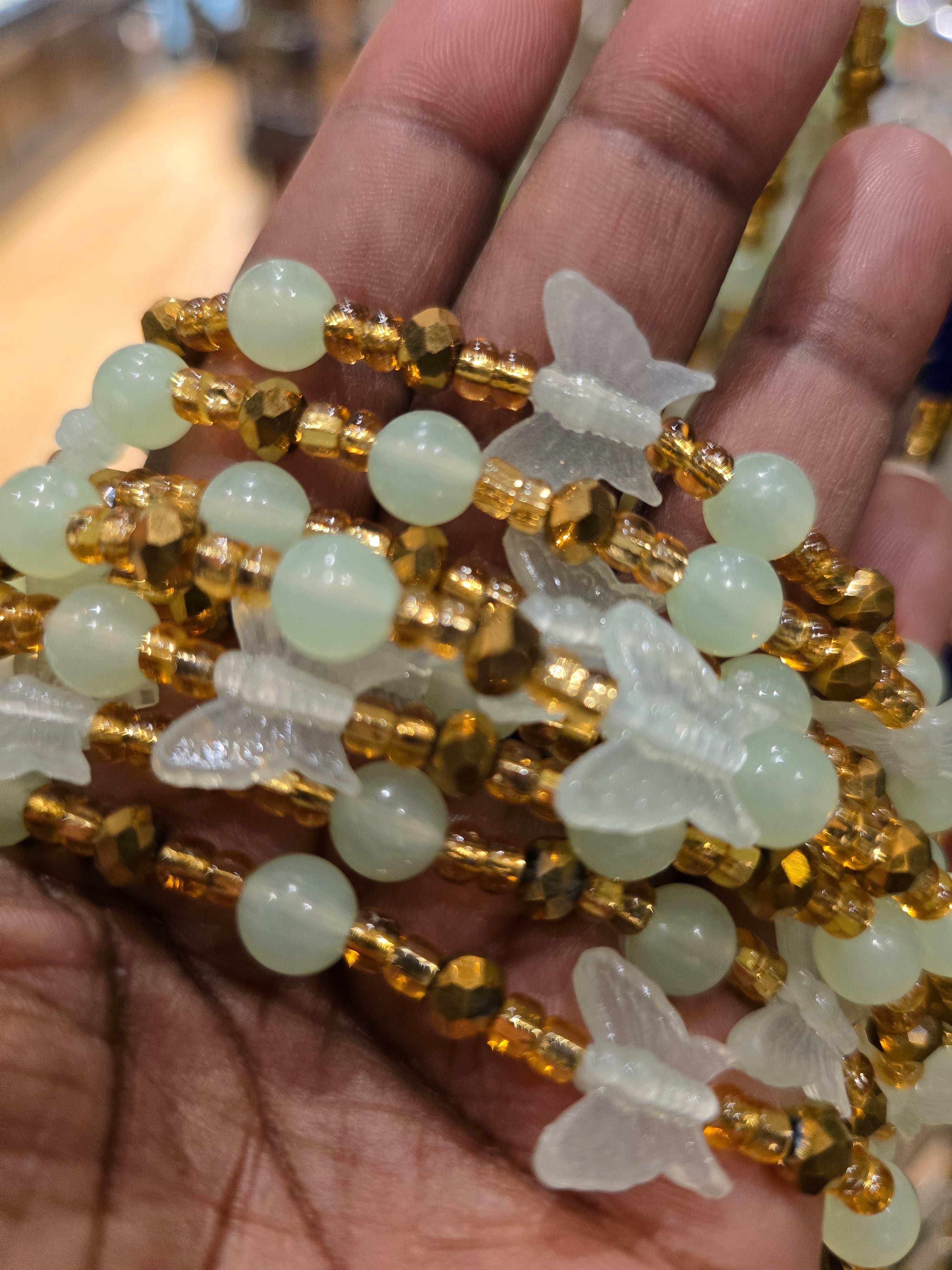 African Waist Beads - Glow In The Dark Collection