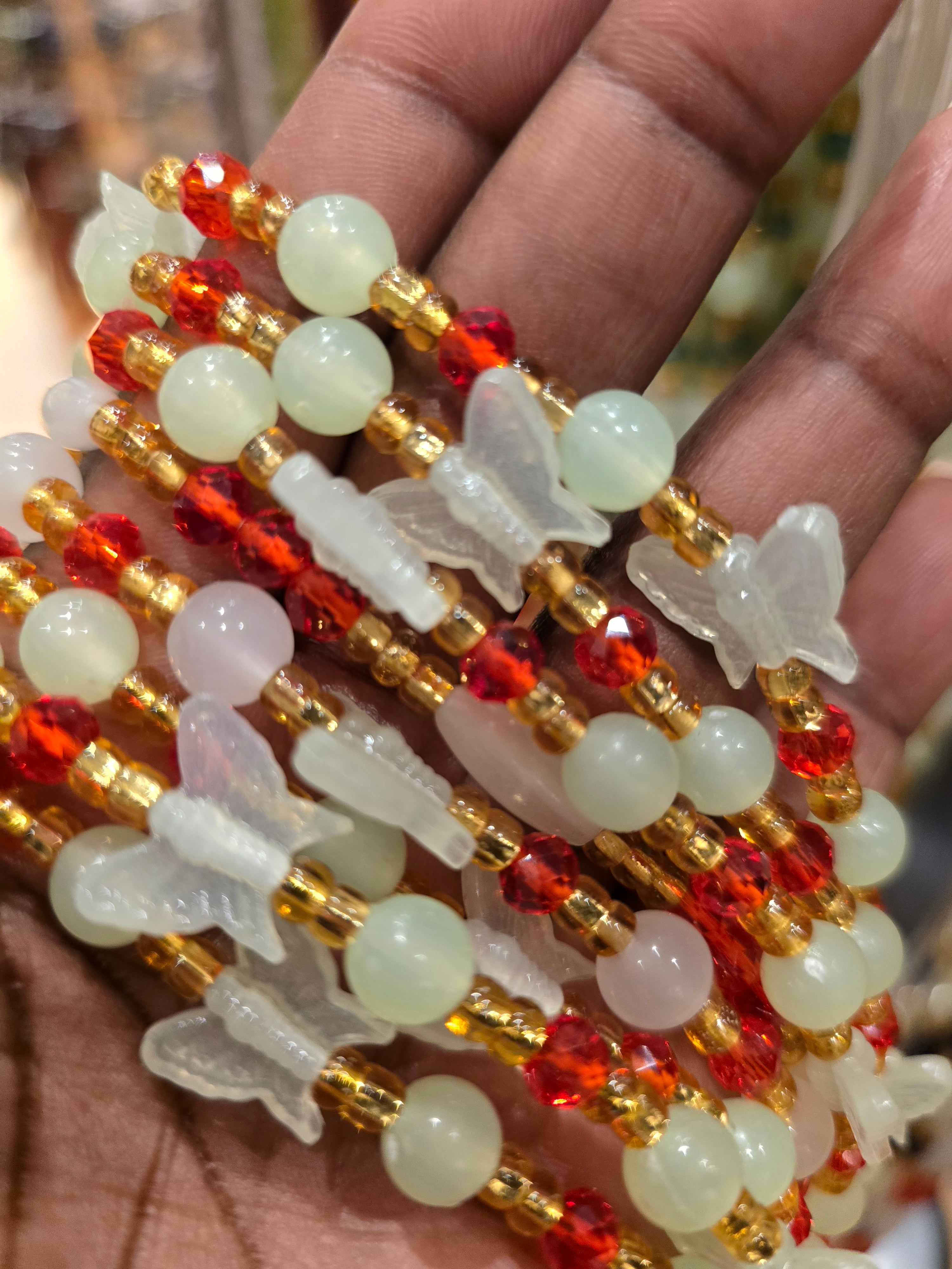 African Waist Beads - Glow In The Dark Collection