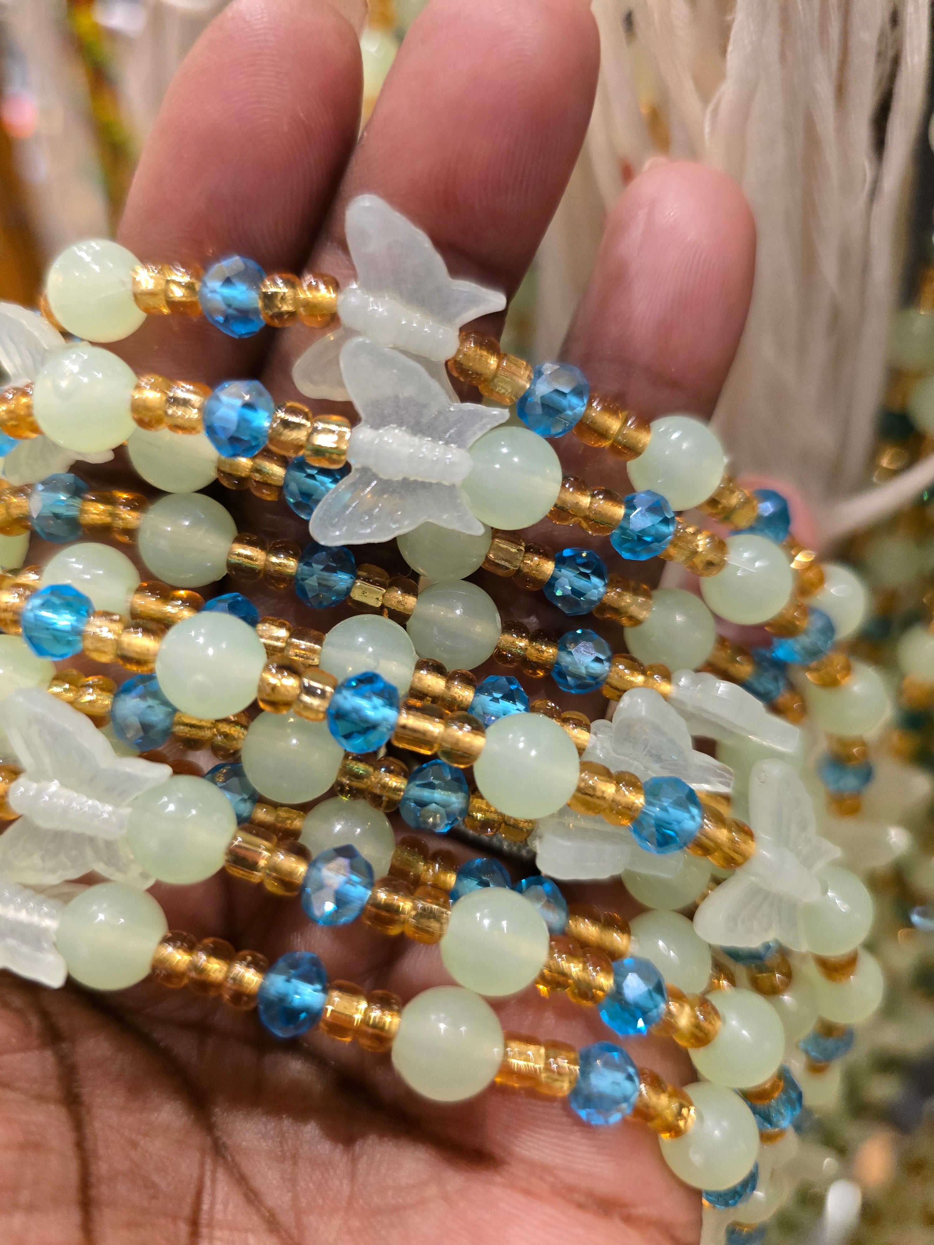 African Waist Beads - Glow In The Dark Collection