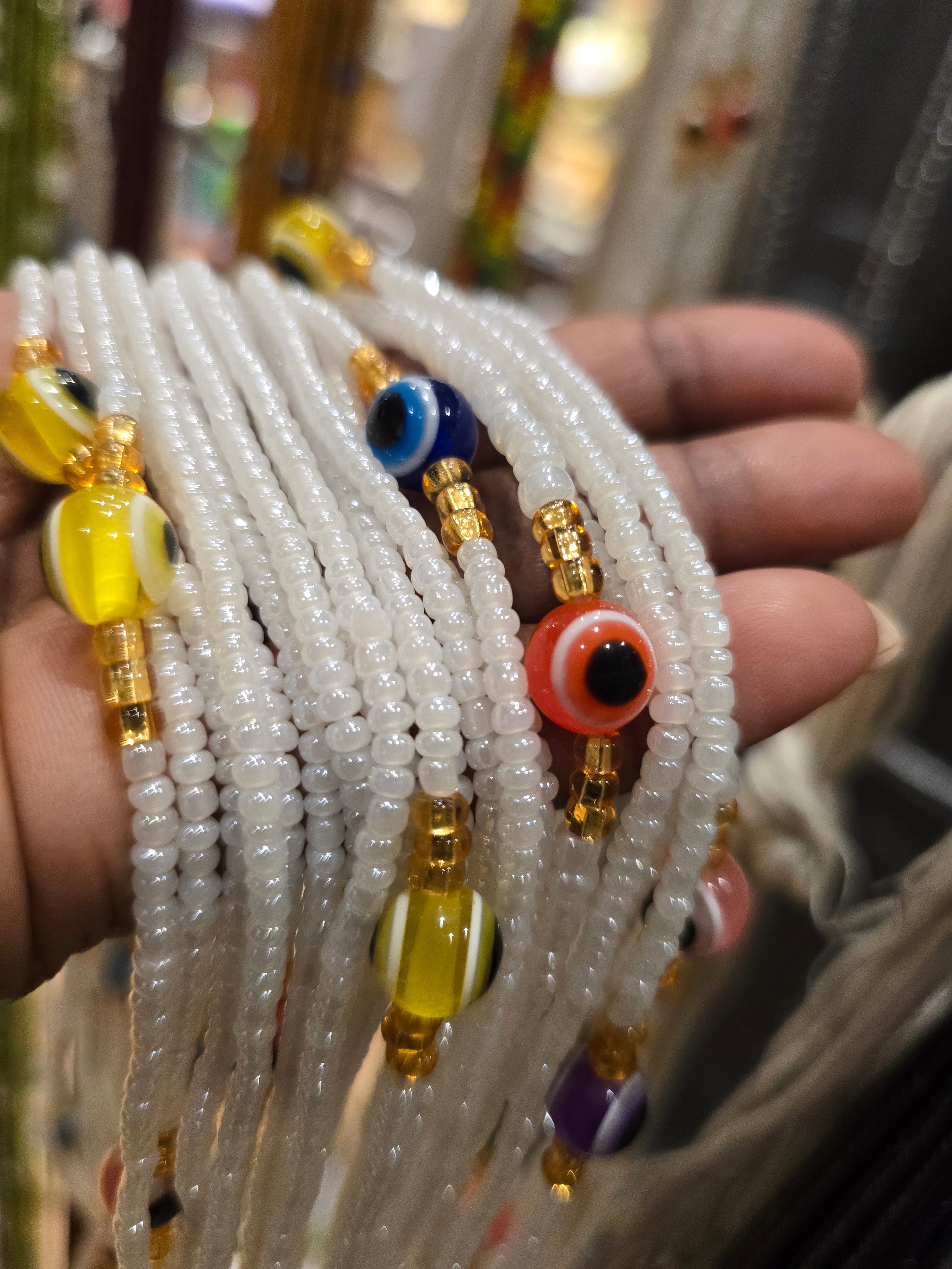 African Waist Beads - Evil Eye Collection