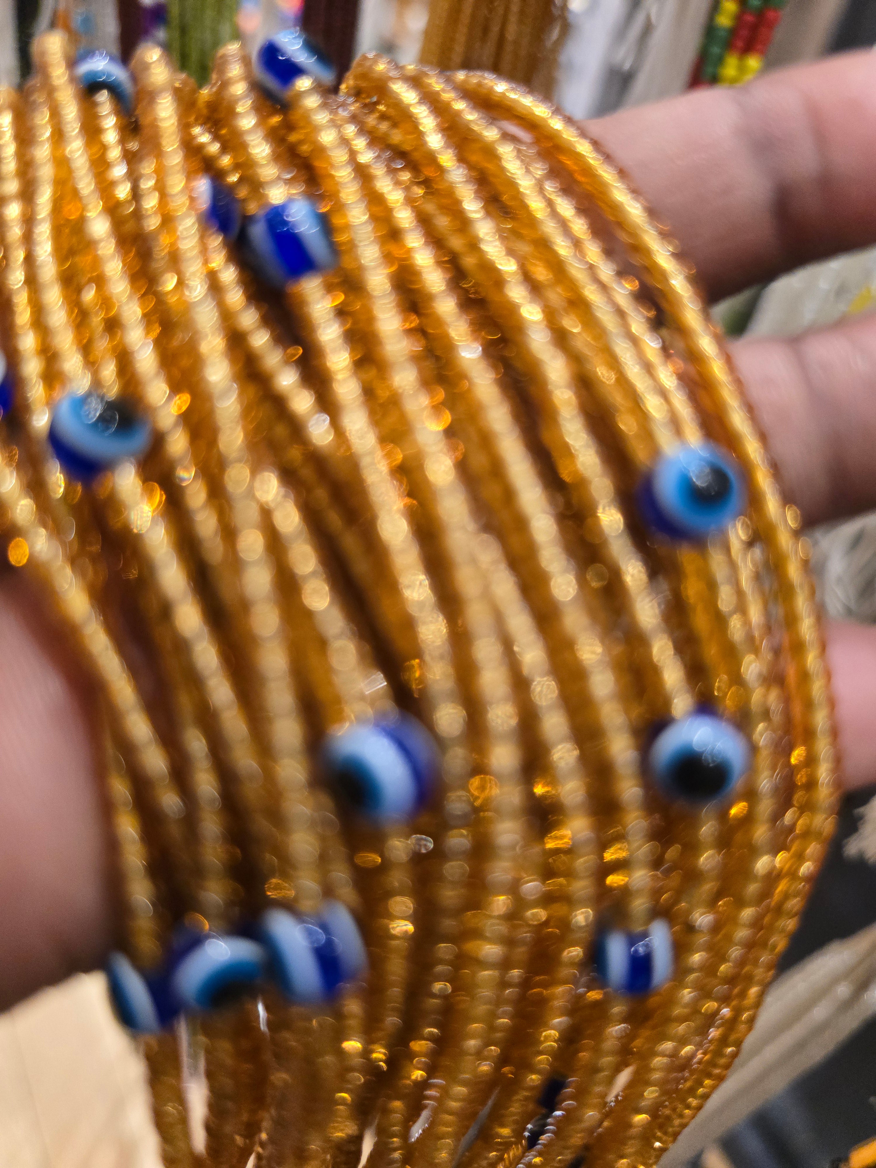 African Waist Beads - Evil Eye Collection