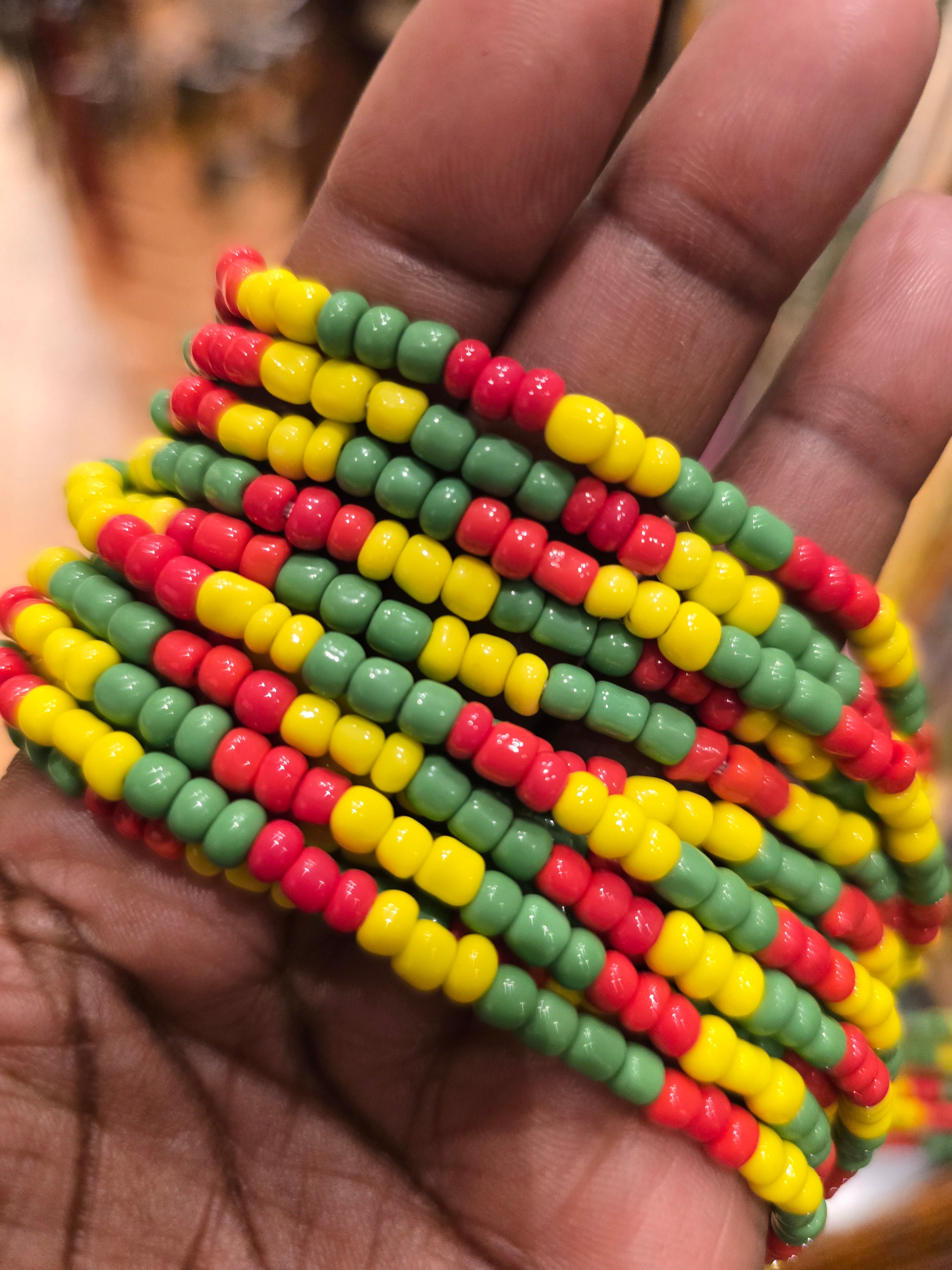 African Waist Beads - Solid Colors Collection