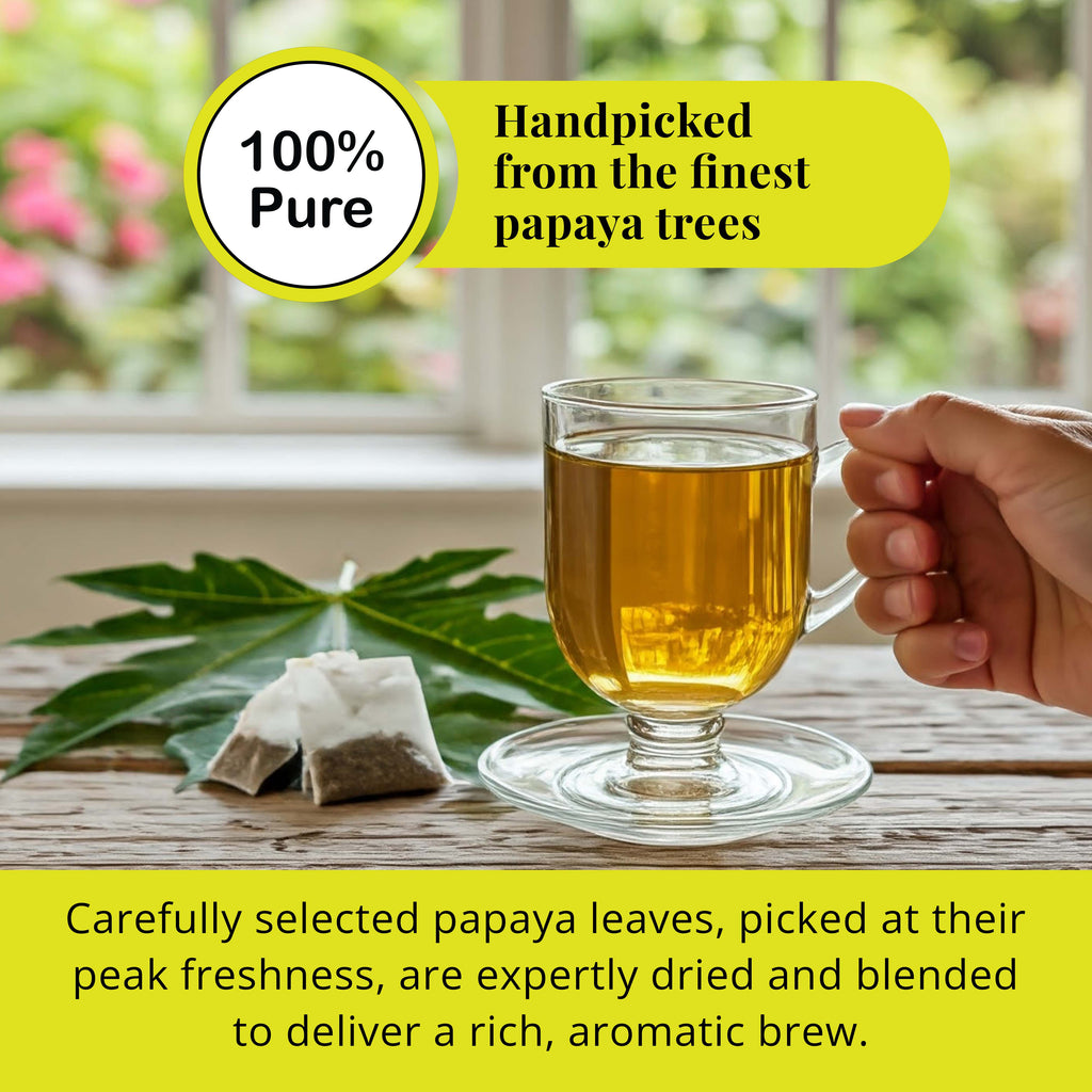 Papaya Leaf Tea Bags – 75 Count, 100% Natural Herbal Tea