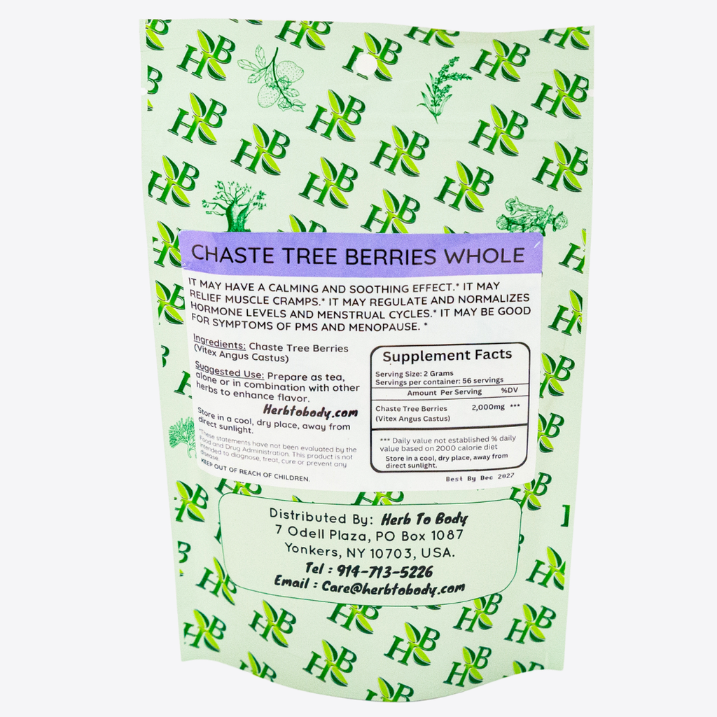 Chaste Tree Berries Whole - 4oz