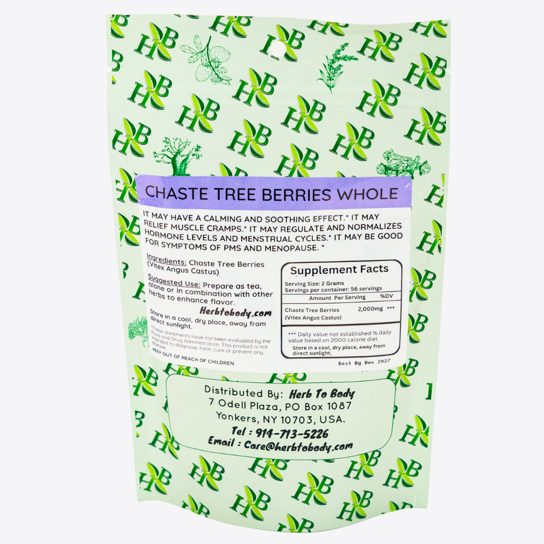 Chaste Tree Berries Whole - 4oz