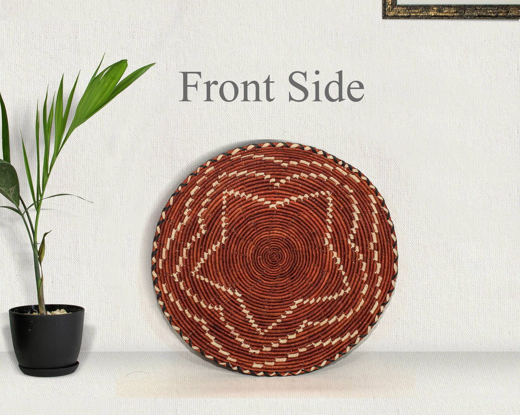 Fiery Star Flat Basket 12-Inch PL-347-12