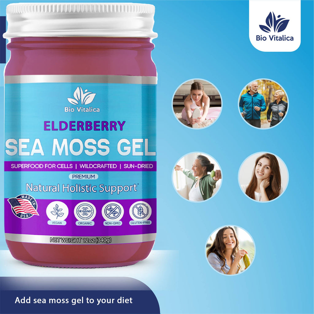 Sea Moss Elderberry Gel by Bio Vitalica