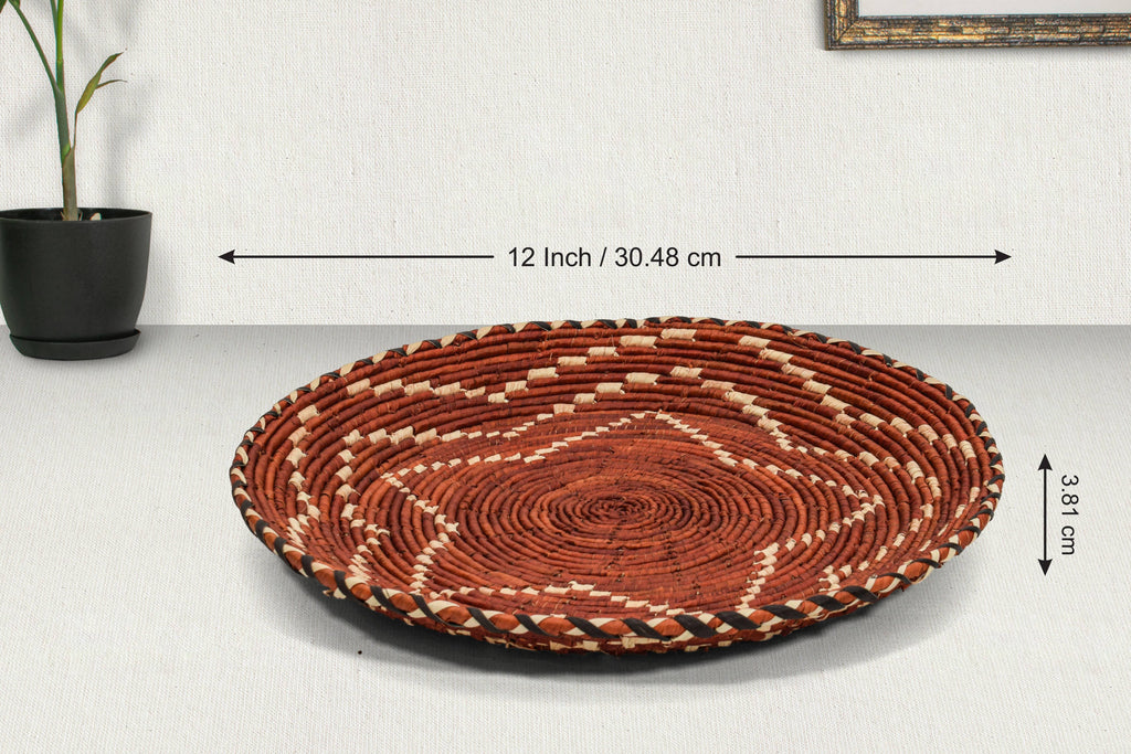 Fiery Star Flat Basket 12-Inch PL-347-12
