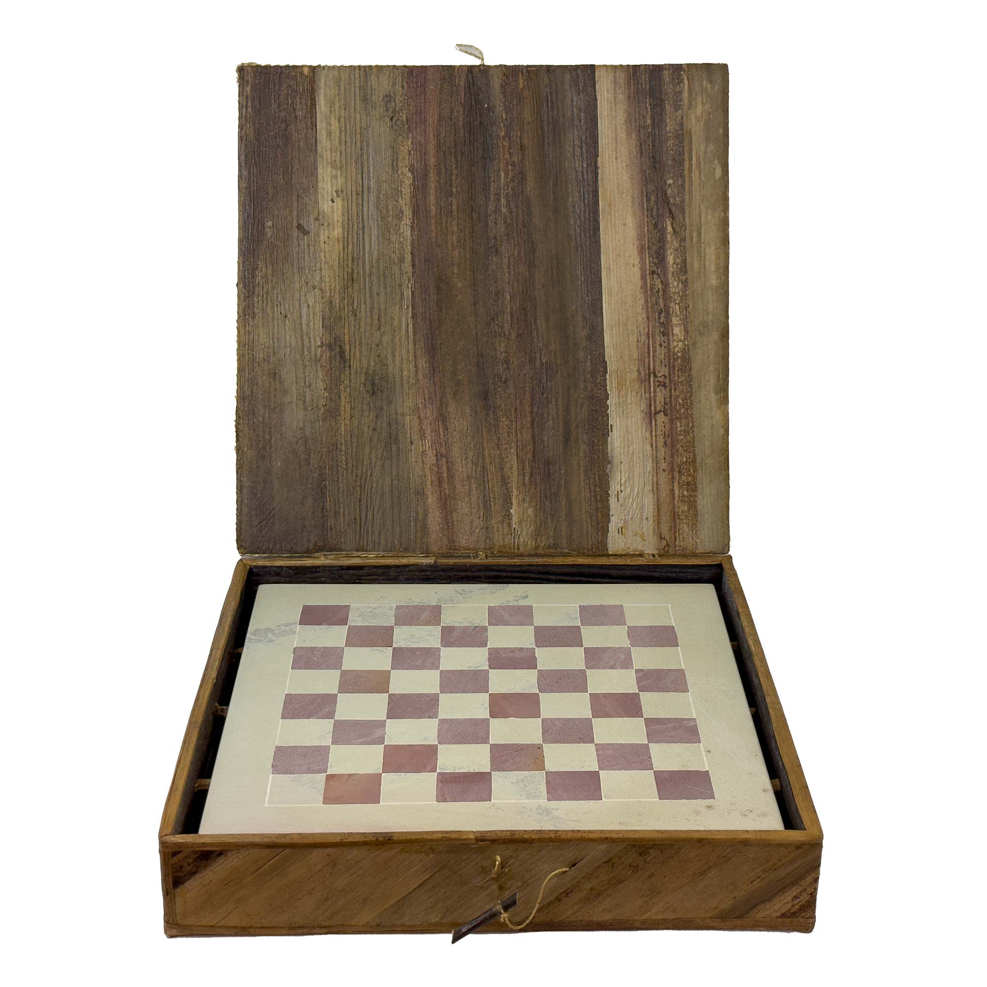 Soapstone Hand-Carved Chess Set in Box - African Maasai Tribe Pieces