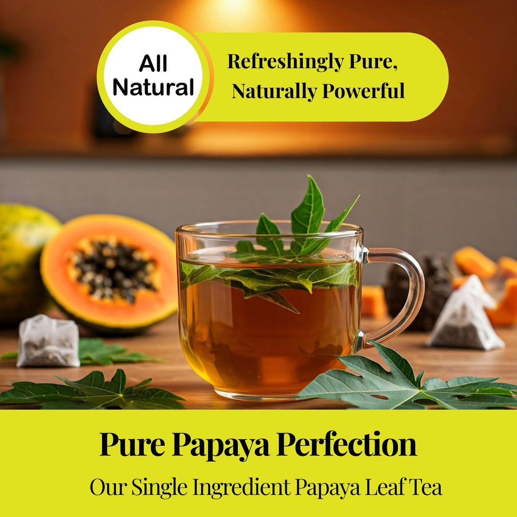 Papaya Leaf Tea Bags – 75 Count, 100% Natural Herbal Tea