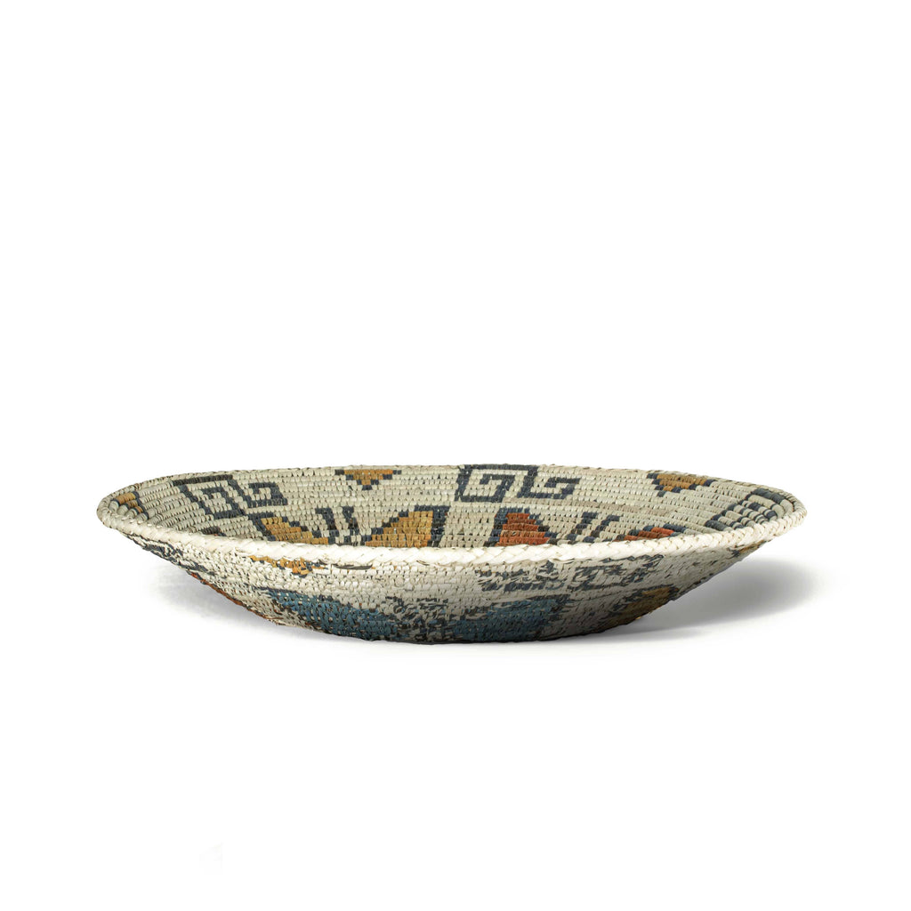 14" Handwoven Butterflies Bowl for Wall Basket Decor