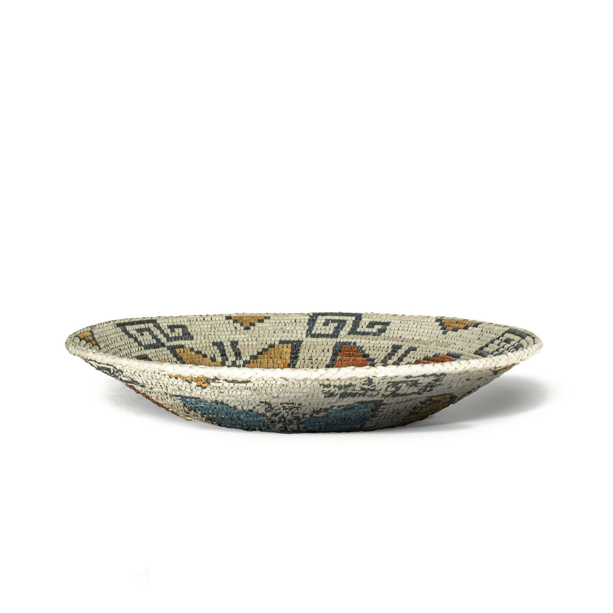 14" Handwoven Butterflies Bowl for Wall Basket Decor