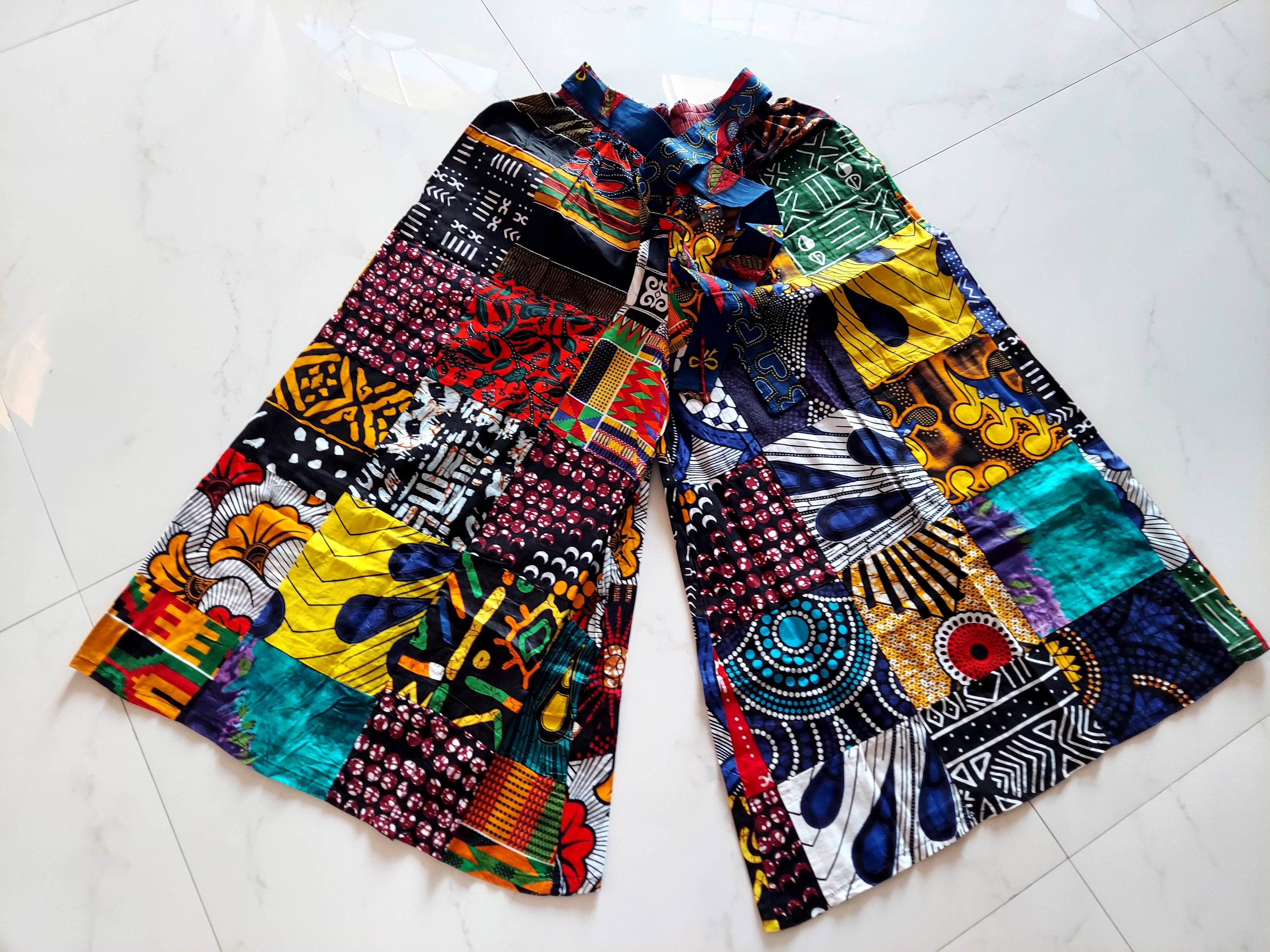 Palazzo Pant Multi Color Patch PS13P