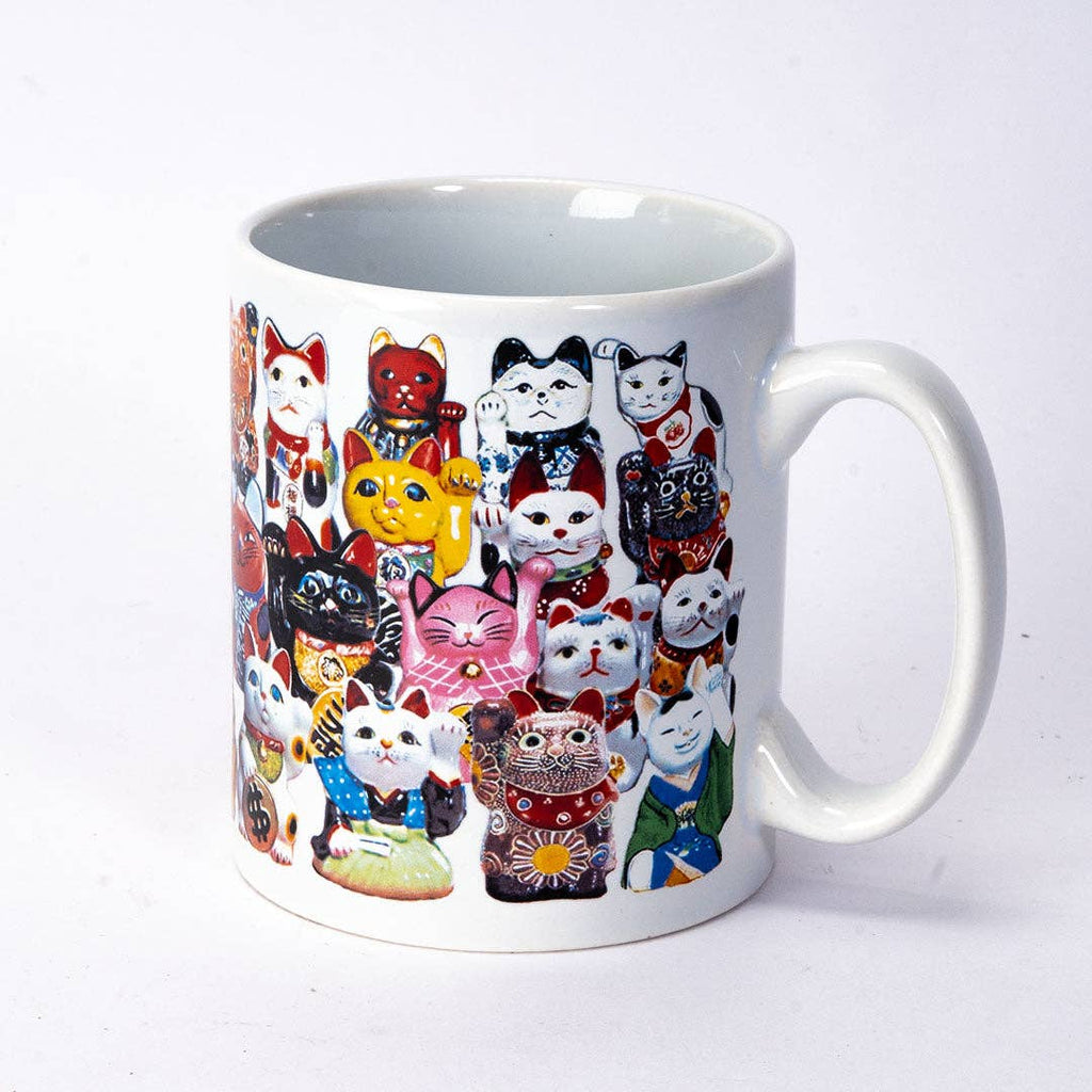 11oz 3.8"H Coffee/Tea Mug Maneki Neko Cats JP (1/48)