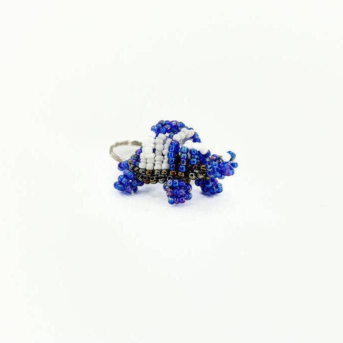 Safari Animal Beaded Keychain, Set of 12