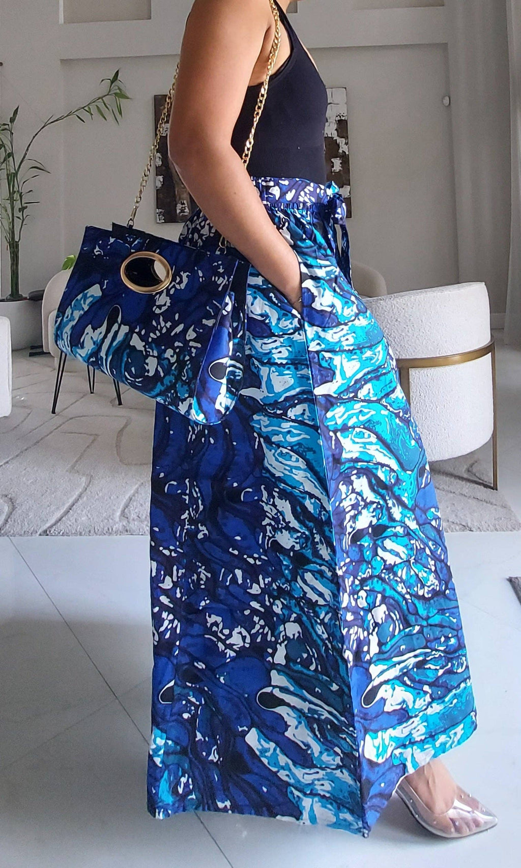 Combo palazzo Pant & Pocketbook Set  PS14 B