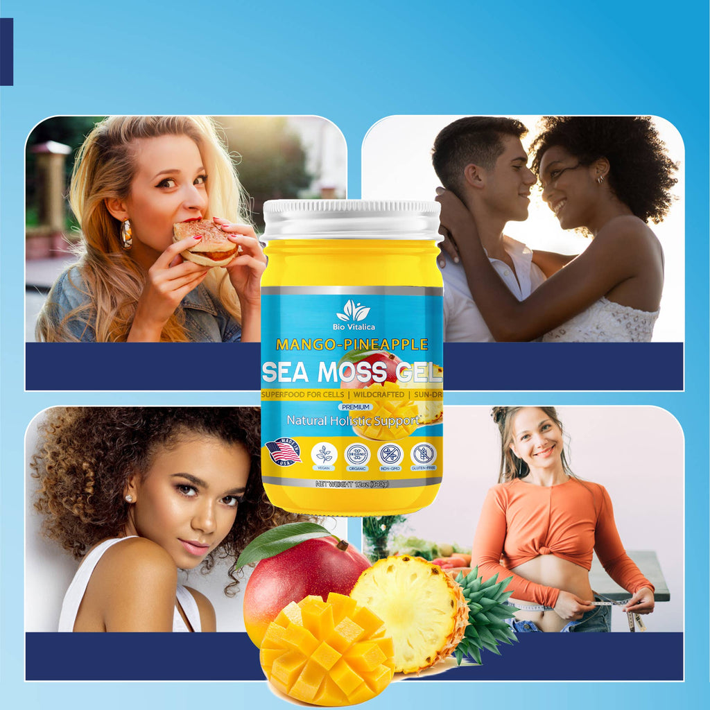 Sea Moss Gel by BioVItalica (Mango Pineapple)
