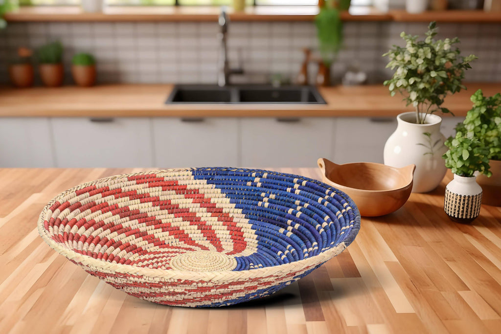 American Flag Bowl Basket 14-inch BSK-3021-15