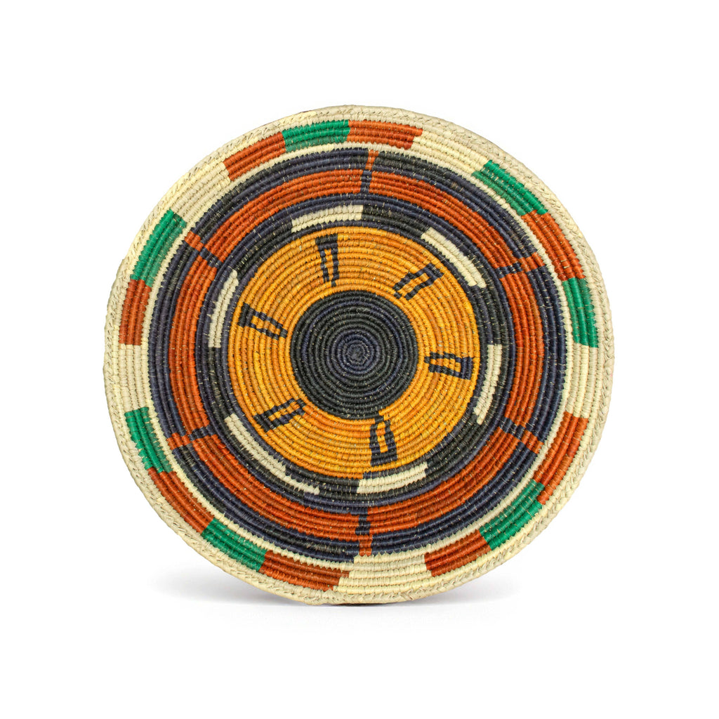 14" Handwoven Football Bowl Basket