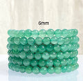 6mm Natural Aventurine Crystal Healing Stretch Bracelet 7.5"