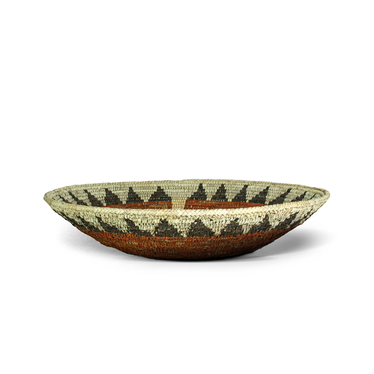 14" Handwoven Broad Band Star Bowl for Wall Basket Decor