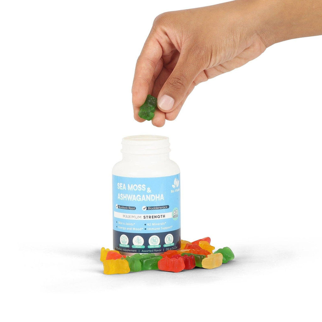 Sea Moss & Ashwagandha Gummies with Burdock & Bladderwrack