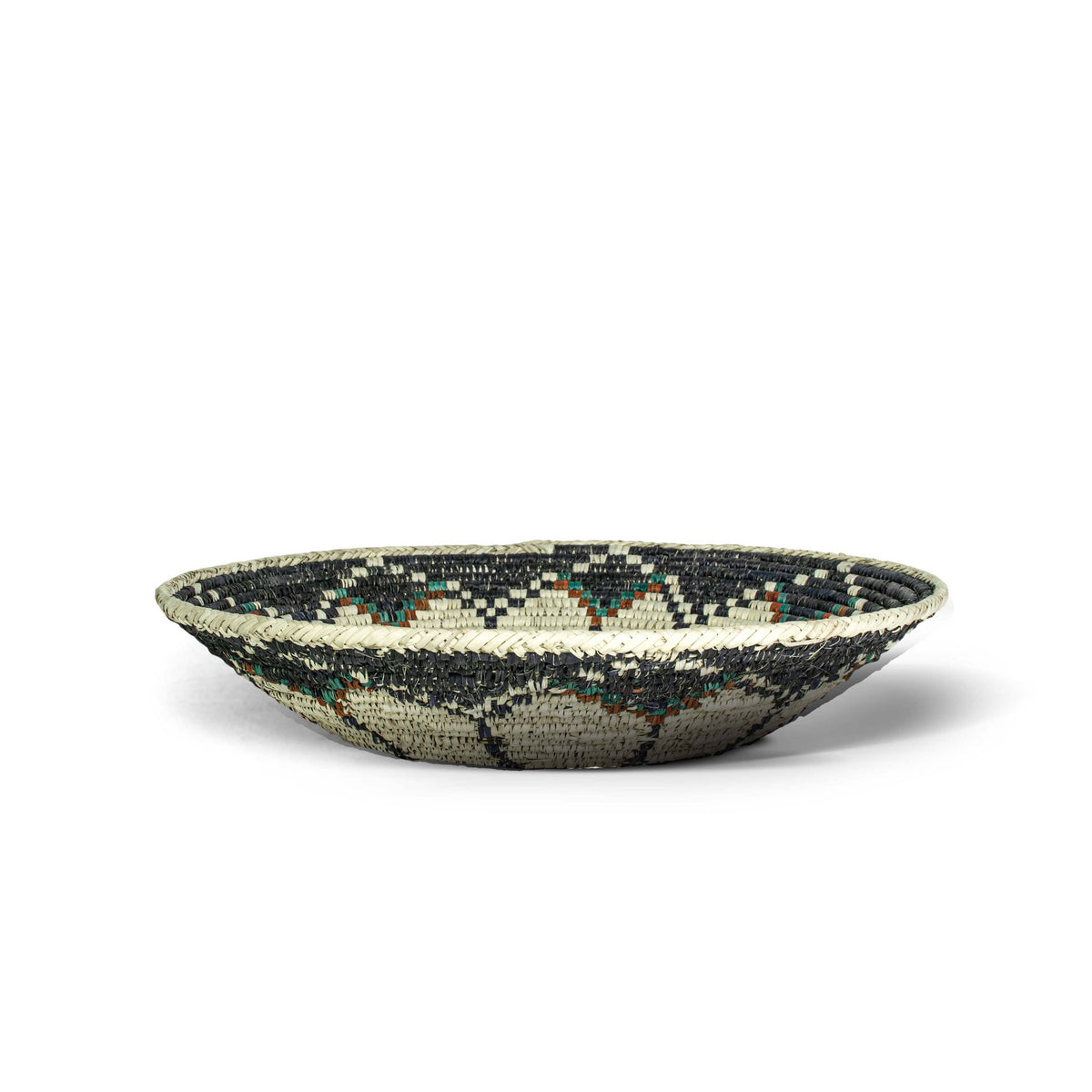 14" Handwoven Spin Wheel Bowl for Wall Basket Decor