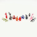 Safari Animal Beaded Keychain, Set of 12