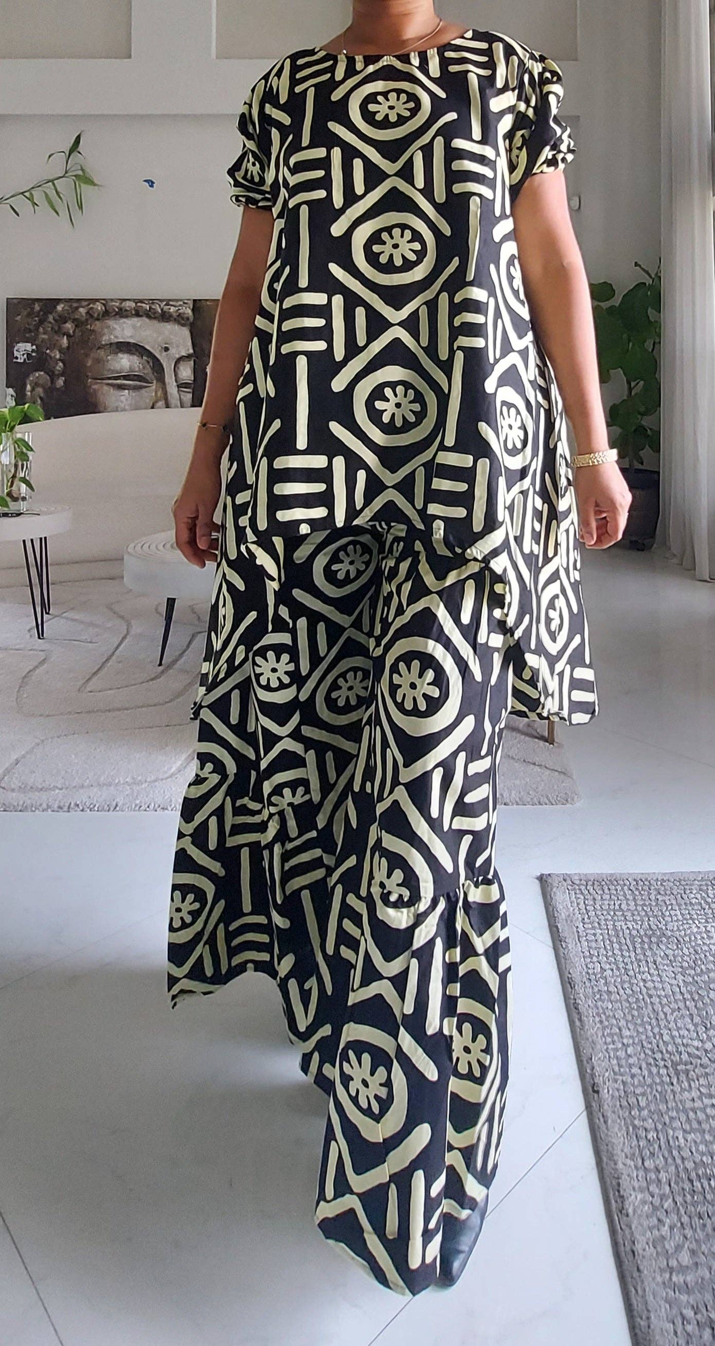 Woman Pant & Blouse Set 7772 - 359