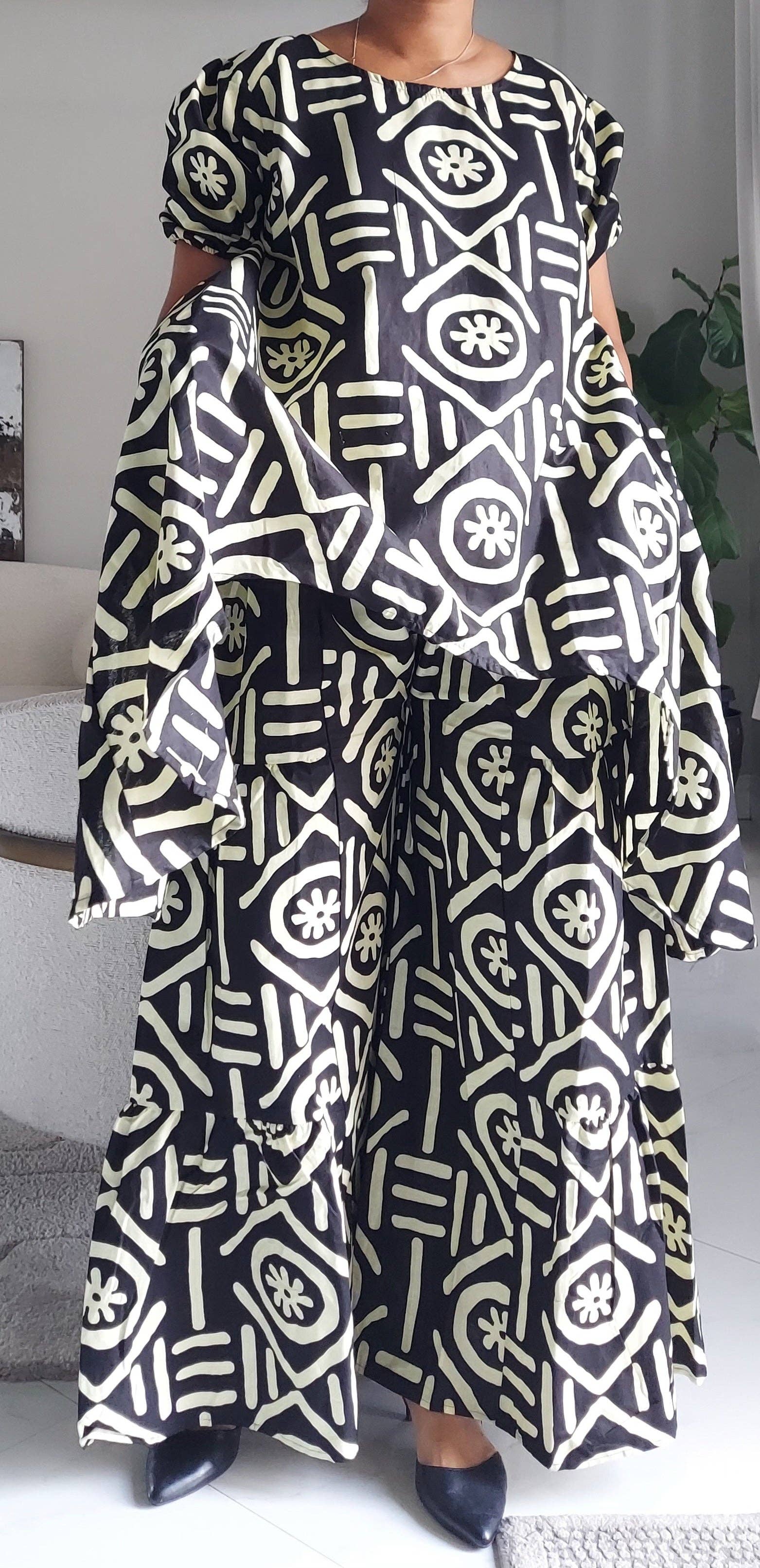 Woman Pant & Blouse Set 7772 - 359