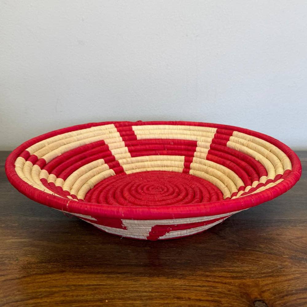 Bukedo and Raffia Bowls - Red Radiance