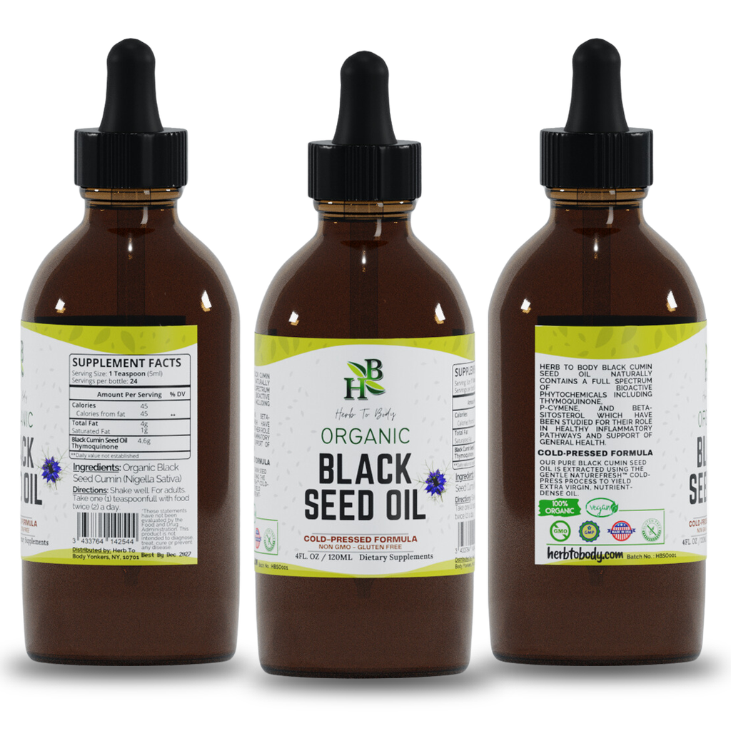Organic Black Seed Oil (Cold-Pressed)