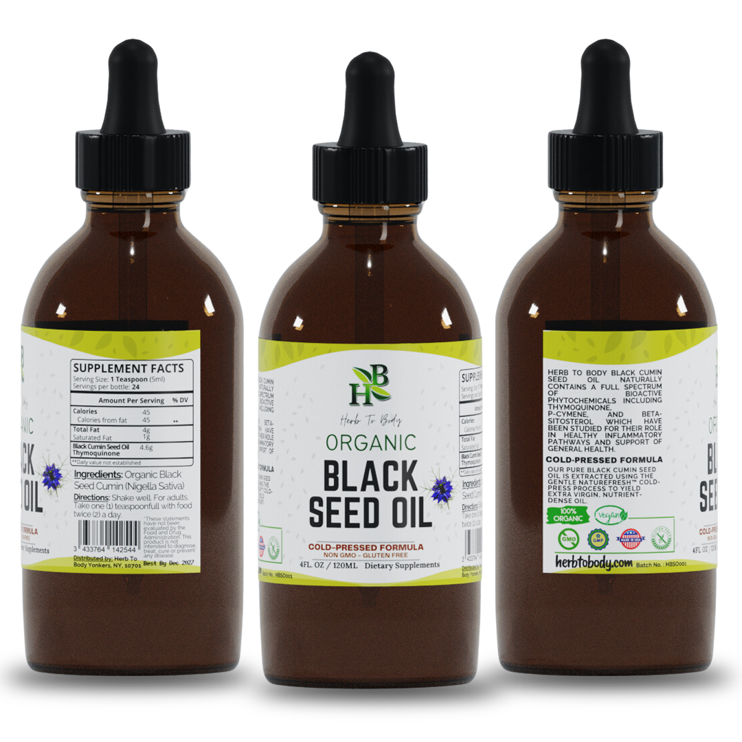 Organic Black Seed Oil (Cold-Pressed)