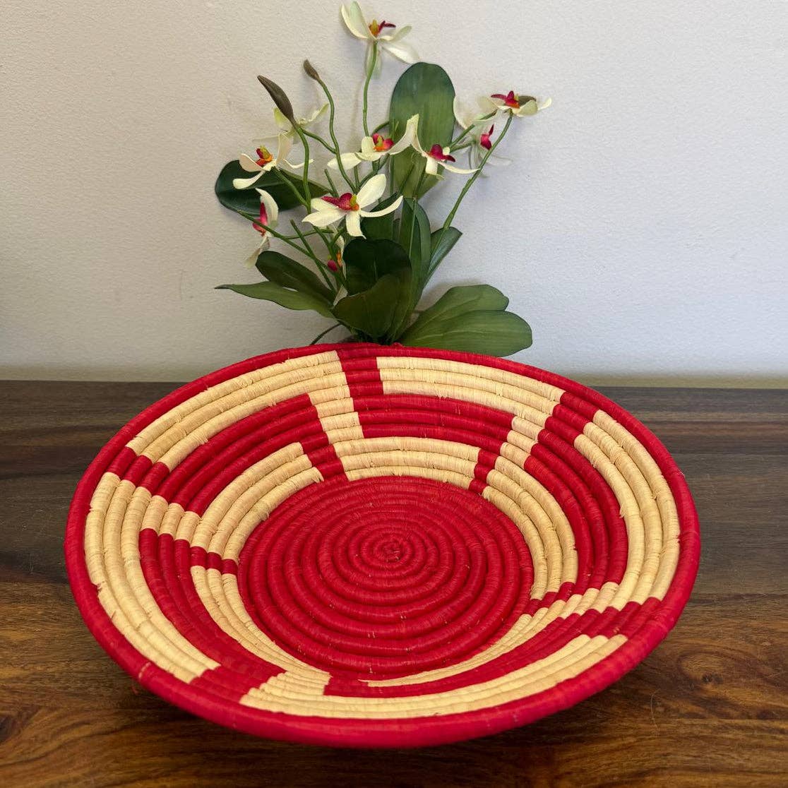 Bukedo and Raffia Bowls - Red Radiance