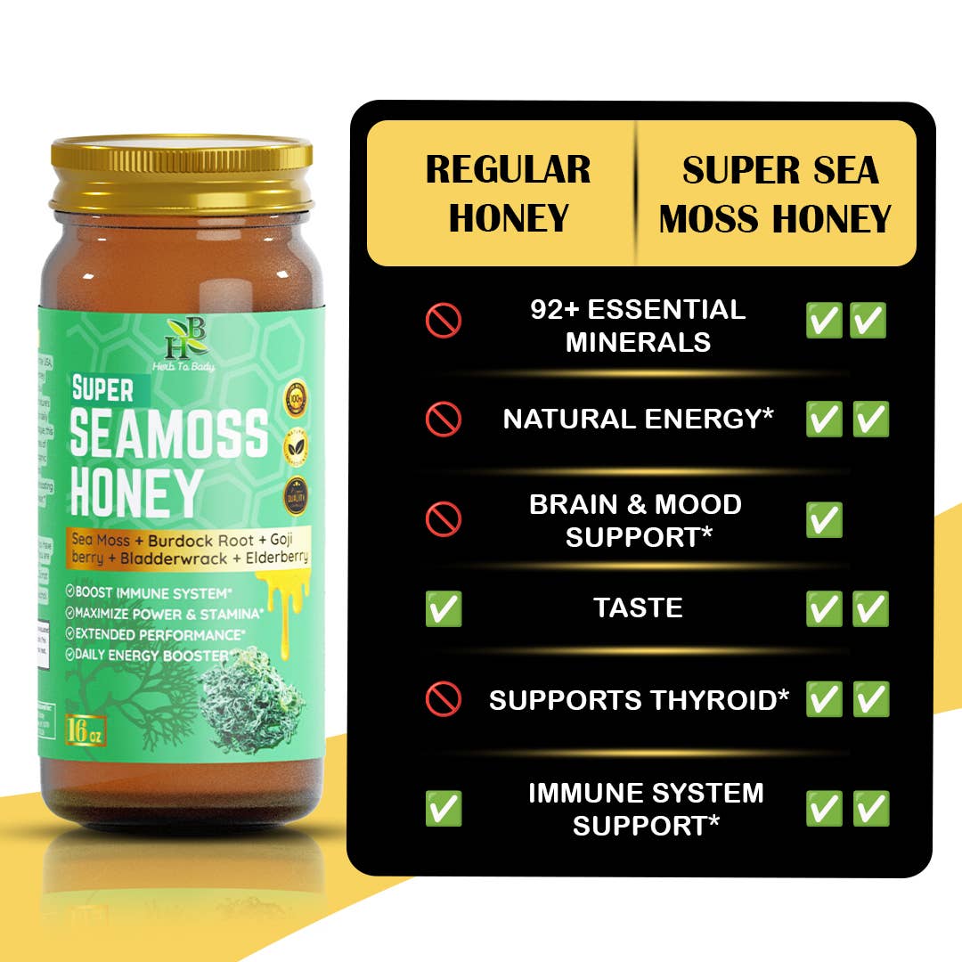 Super Sea Moss Honey 16oz